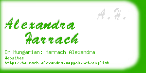 alexandra harrach business card